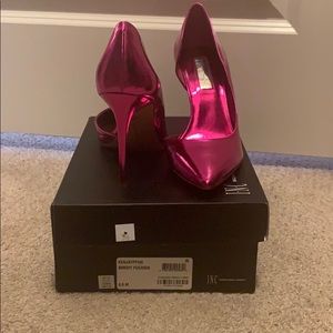 Metallic Pink D’Orsay Pumps